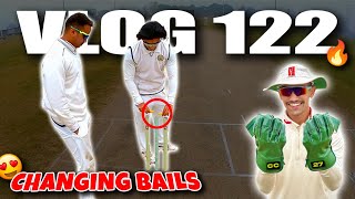 Does CHANGING BAILS work😍 CRICKET CARDIO new MS Dhoni Gloves🔥 ODI Cricket Match Vlog [upl. by Schroth]