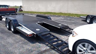 Montrose Trailers Introducing our new line of product “Low Profile Power Tilt Enclosed Trailer” [upl. by Aizti]