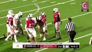 WATCH Bowdon vs Heard Co Highlights  Bowdon 35 Heard Co 21 [upl. by Amble]