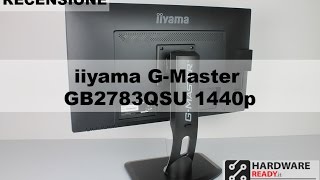 iiyama GMaster GB2783QSU 1440P Recensione [upl. by Nedarb]