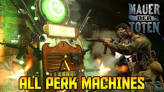 Mauer Der Toten  All Perk Machine Locations Walkthrough BlackOpsColdWarZombies [upl. by Nilyram]