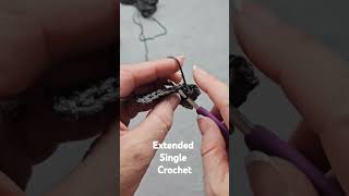 Extended single crochet stitch [upl. by Joab]