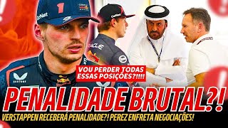 MAX VERSTAPPEN RECEBERÁ PUNIÇÃO NO GP DA BELGICA  PEREZ TEM NEGOCIAÇÃO COM A RED BULL  MERCEDES [upl. by Fronniah]