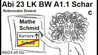 Das Abitur 2023 Baden Württemberg Wahlteil A11c Tangente Achsenabschnitte Dreicksrotation [upl. by Otrevlig536]