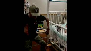 Dad Dances to Ciara Song for Son with Leukemia [upl. by Luhem]