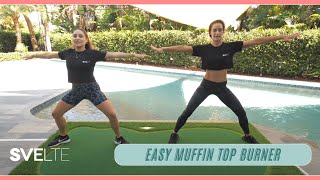 Muffin Top Fat Burning Workout For Beginners [upl. by Allister]