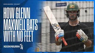 Glenn Maxwells Batting with No Footwork Drill  Kookaburra Cricket [upl. by Cain]