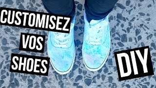 DIY ♡ Customiser vos chaussures I Tie Dye Shoes I DIY Français [upl. by Blanchette]