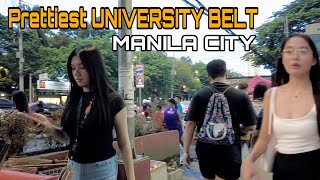 4KPRETTIEST in MANILAWalk at UNIVERSITY BELT in España Manila Philippines🇵🇭 [upl. by Malha800]