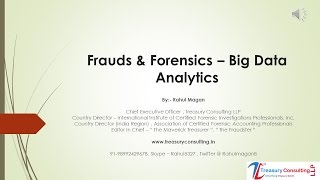 Frauds amp Forensics  Big Data Analytics [upl. by Snook]