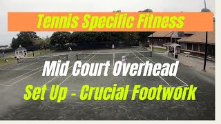 Tennis Fitness The Overheads CRUCIAL Footwork [upl. by Margarette]