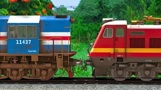 WDM3D to WAP4 LOCOMOTIVE CHANGE  BUMPY RAILROAD  RAILWORK  INDIAN TRAIN SIMULATOR 2024 [upl. by Novonod]