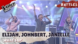 Elijah Jane Johnbert and Janielle confidently perform ‘What’s Up’  The Voice Kids [upl. by Noreg]