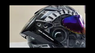 Unboxing Steelbird SA 2 Terminator Aeronautics Helmet  How to Replace Steelbird Terminator Visor [upl. by Ocirderf]