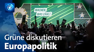 GrünenParteitag Delegierten diskutieren über Europa und Asylpolitik [upl. by Wootten]