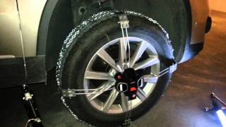 Test Installation of Thule KSummit K45 Snow Chains in VW Tiguan [upl. by Caines]