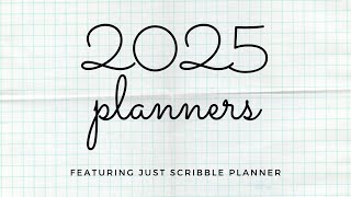 2025 planners Featuring JustScribble horizontal planner [upl. by Sisto]