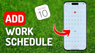 How to Add Work Schedule to iPhone Calendar [upl. by Towroy]