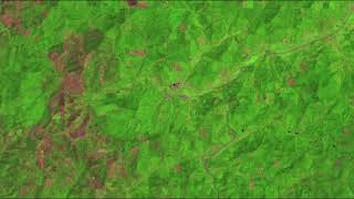 Landsat TM OLI Time Lapse Glendale Oregon 1984 2017 [upl. by Ayatan]