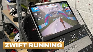 Zwift Running My Experience Running Indoors [upl. by Nnaaihtnyc]