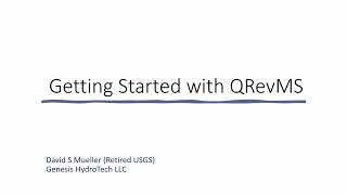 QRevMS Getting Started [upl. by Tadashi689]