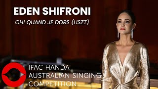 2024 Eden Shifroni Soprano SemiFinals Concert first performance Liszt [upl. by Devlin991]