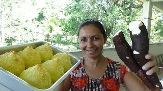 COXINHA SEM FRITURA MASSA DE MANDIOCA AIPIM [upl. by Ativahs695]