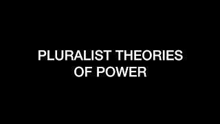 Sociology for UPSC  Pluralist Theories of Power  Lecture 28 [upl. by Neila840]