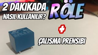 2 DAKİKADA RÖLE NASIL KULLANILIR   ÇALIŞMA PRENSİBİ [upl. by Kariv]