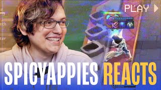 TFT pro reacts to his most ICONIC MOMENTS  SpicyAppies breakout tournament 3 Blue Buff Gnar [upl. by Alistair]