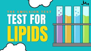 TEST FOR LIPIDS  EMULSION TEST [upl. by Oivalf]