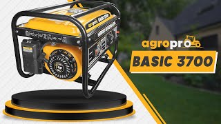 Generator AgroPro BASIC 3700 putere 31 KW 230V Hibrid benzinaGPL pornire manuala AVR [upl. by Danyette]