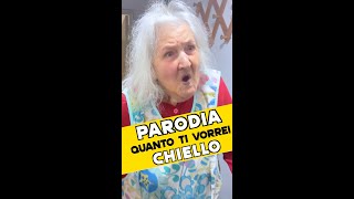 Parodia QUANTO TI VORREI Chiello  Funny shorts  iPantellas TikTok [upl. by Zielsdorf923]