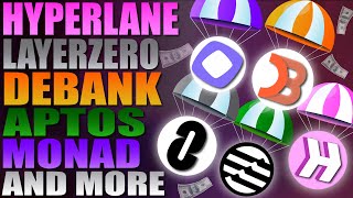 💥 Hyperlane  LayerZero  Debank  Aptos  Orderly  Monad AND MORE 📣 [upl. by Enerol]