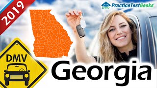 Georgia DMV Permit Learners Driving Test 2019 [upl. by Akiemat853]