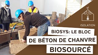 Le système constructif Biosys en béton chanvre  BIOSFAIRE [upl. by Skees]