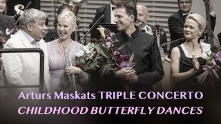 Arturs Maskats  quotChildhood Butterfly Dancesquot  Concerto for flute piano organ and orchestra [upl. by Aleahcim]