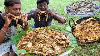 KING of CRAB Gravy Prepared By Grandpa  NANDU KULAMBU  Crab Village food recipe  Village Cooking [upl. by Larena342]