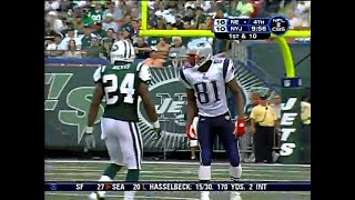 Randy Moss vs Darrelle Revis 2008 wk 2  WR vs CB Matchup [upl. by Norret533]