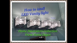 How to install a bathroom vanity light stepbystep [upl. by Cargian905]