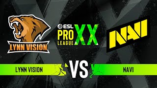 Lynn Vision vs NAVI  ESL Pro League Season 20  Group A [upl. by Nirag108]