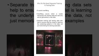 Understanding Testing and Training Data in Machine Learning🎯 shorts machinelearning [upl. by Arama596]