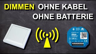 Eltako FunkDimmaktor anschließen  Funktaster einlernen  KEIN Kabel amp KEINE Batterie FD62NPN230V [upl. by Odlabu]