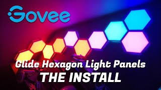 Govee Hexagon Light Panels Installation [upl. by Nosaj]