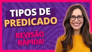 🔴 Tipos de PREDICADO  Verbal Nominal e VerboNominal  Você sabe IDENTIFICAR  Revisão Rápida [upl. by Kosaka]