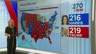 2024 election hangs in swing state battlegrounds Polls [upl. by Denten]