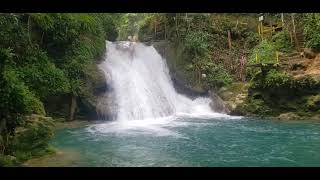 Colaz Smith TV Blue Hole Jamaica waters falls waterfall ropeswing ochoriosjamaica cruiseship [upl. by Tamberg]