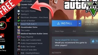 How To Download GTA V Free On PC in 2023 EASY METHOD  Download GTA V On PC From Steam in 2023 [upl. by Fredra610]