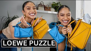 Watch Before Buying LOEWE PUZZLE BAG  Pros  Cons Sizing What Fits Inside  Tiana Peri [upl. by Millan]