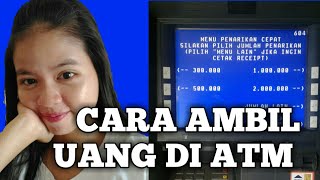 CARA AMBIL UANG DI ATM BRI [upl. by Macomber]